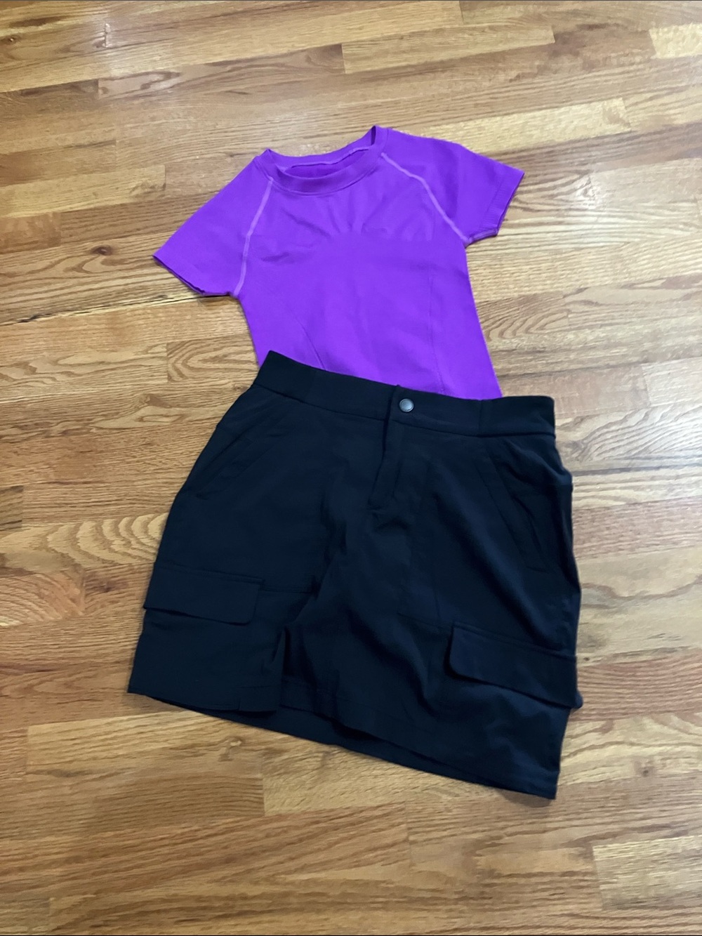 Athleta Black Cargo Skort